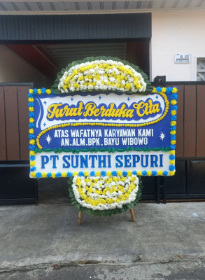Papan Bunga Duka di Tarakan Timur